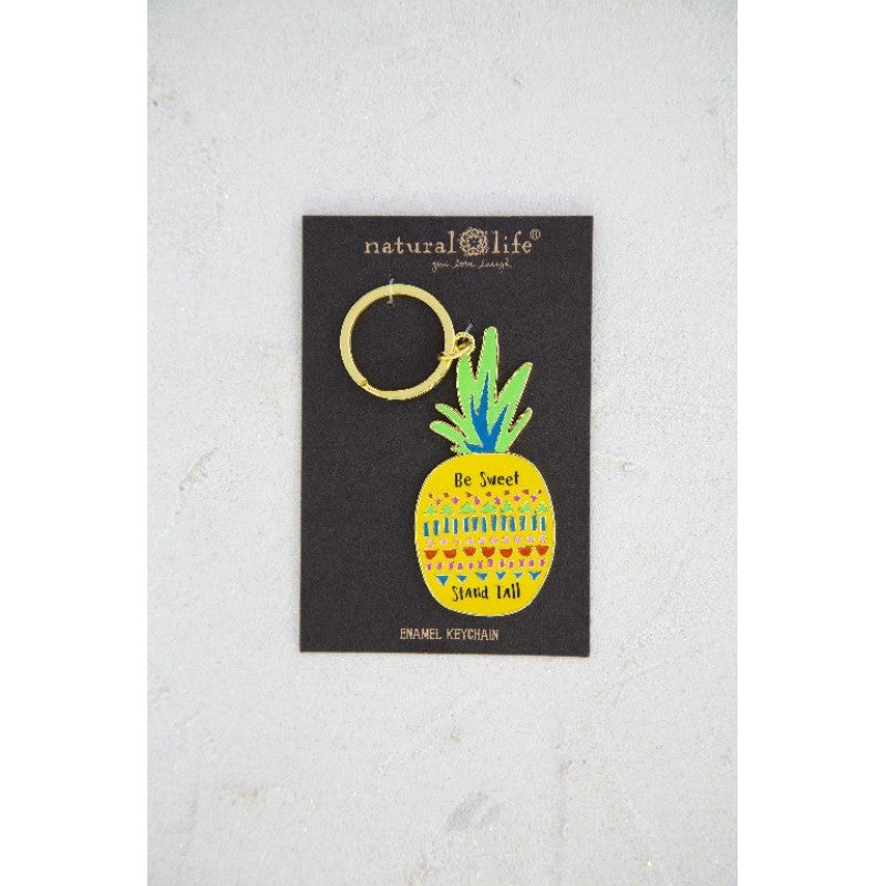 Enamel Key Chain Pineapple | Confetti Living