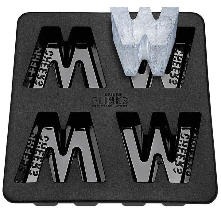 Drinks Plinks Letter W Silicone Ice Tray | Confetti Living