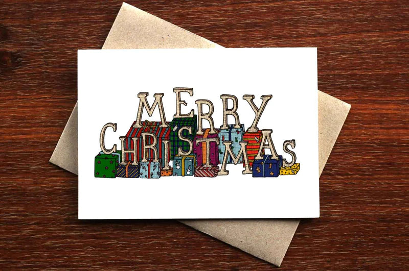 Card - Merry Christmas Gifts Christmas Card | Confetti Living