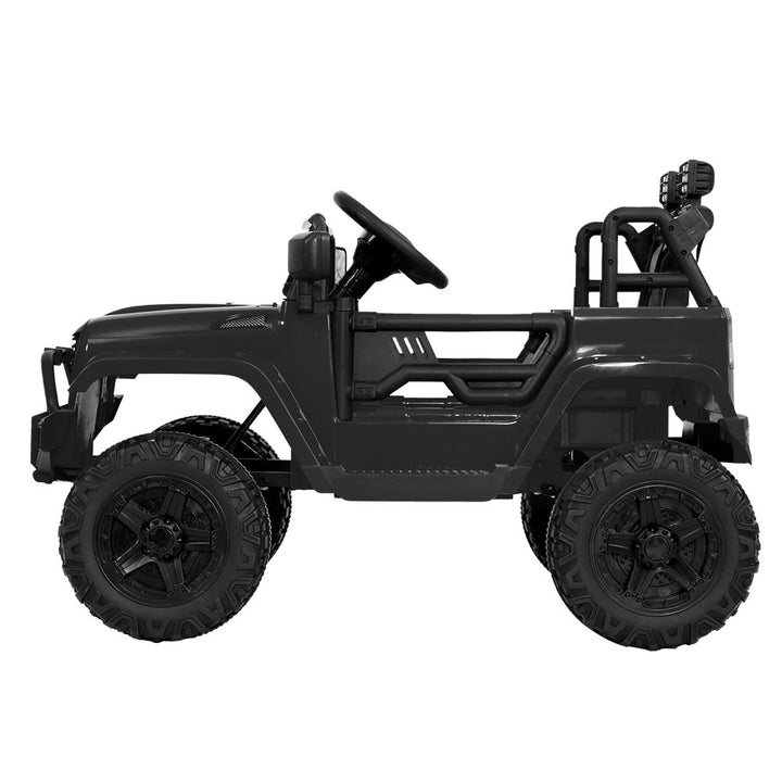 Kids Ride On Jeep Electric 12V Battery RC - Black | Confetti Living