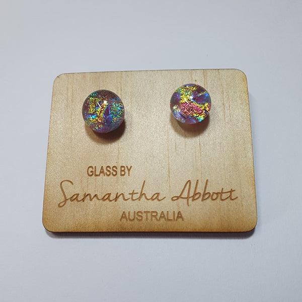 Glass Stud Earrings Multi Tones Collection | Confetti Living