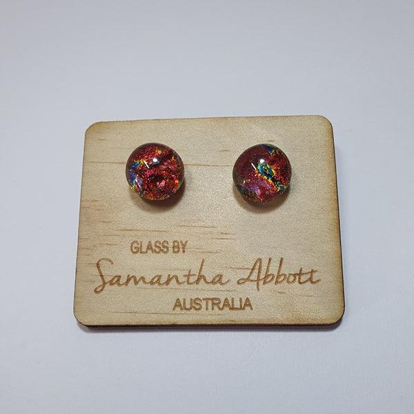 Glass Stud Earrings Multi Tones Collection | Confetti Living