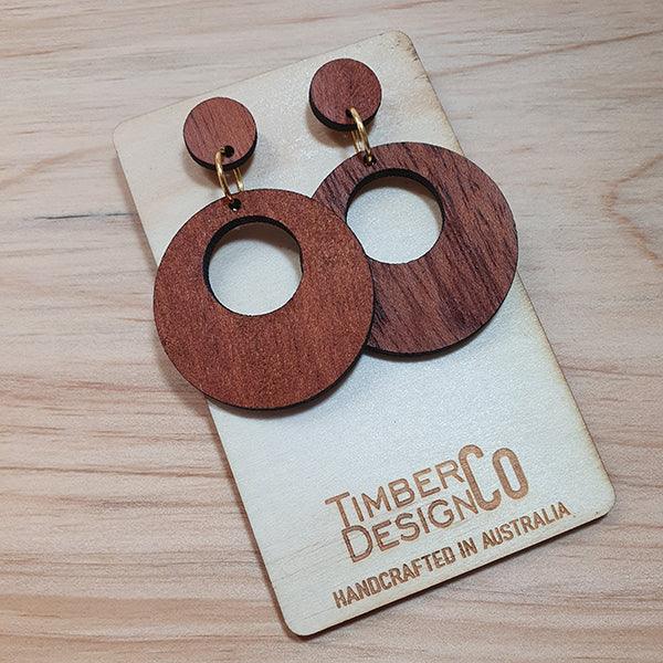 Timber Design Red Cedar Drop Earrings | Confetti Living