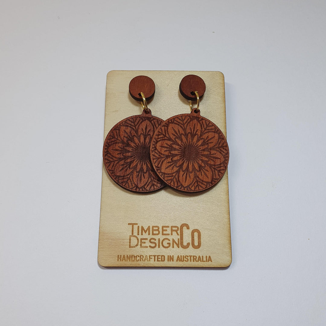 Timber Design Red Cedar Drop Earrings | Confetti Living