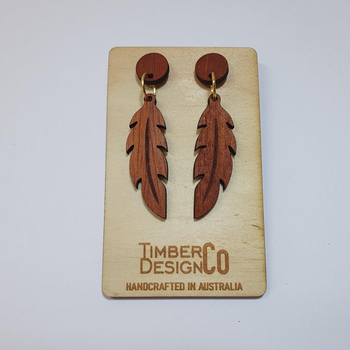 Timber Design Red Cedar Drop Earrings | Confetti Living