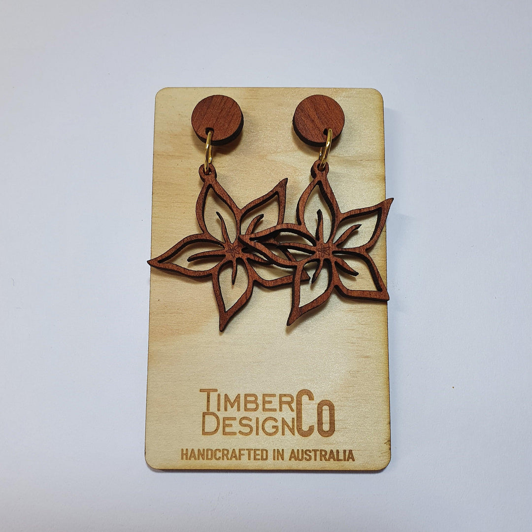 Timber Design Red Cedar Drop Earrings