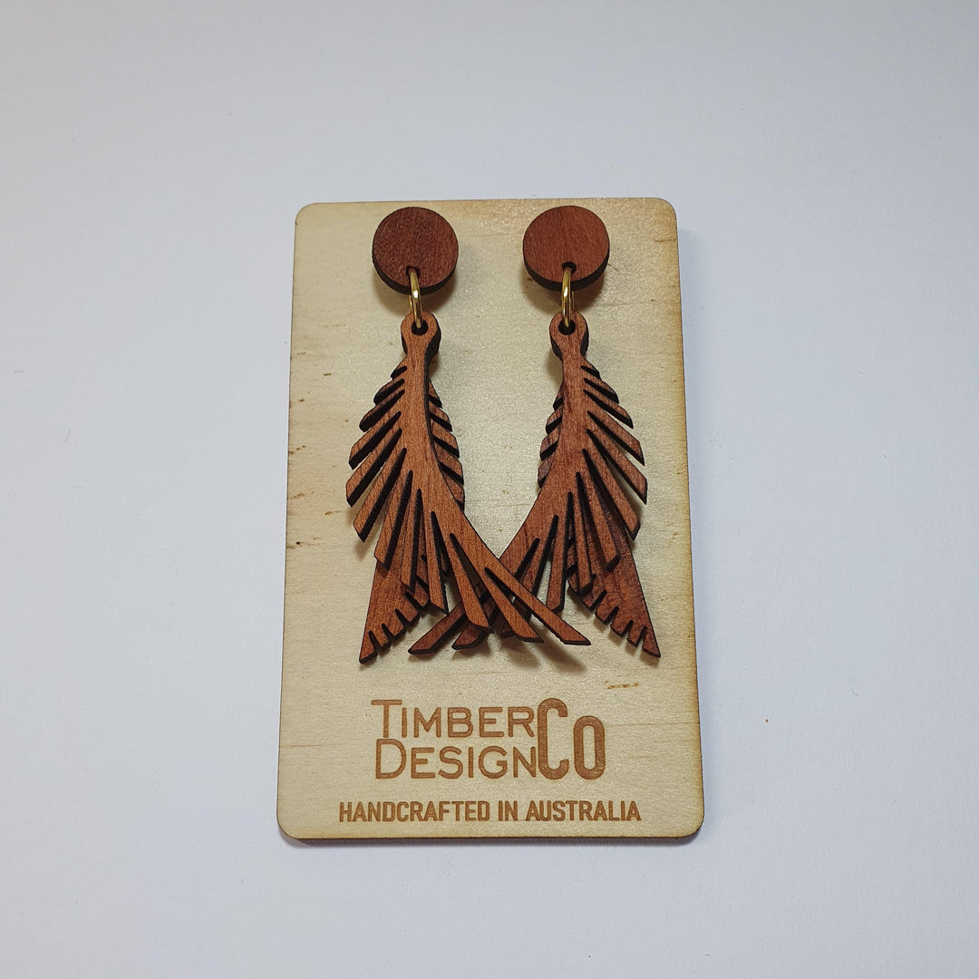 Timber Design Red Cedar Drop Earrings