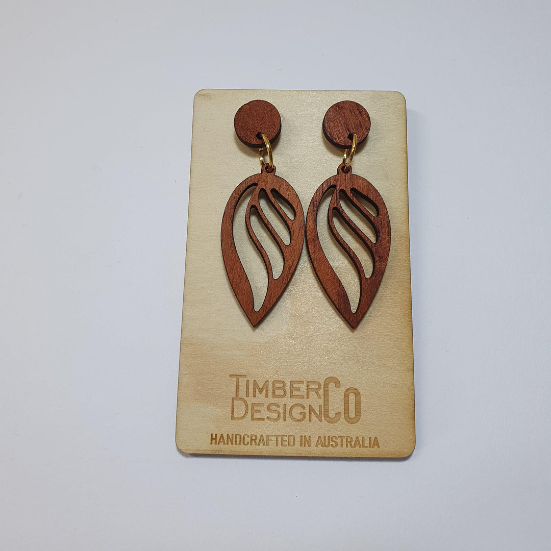 Timber Design Red Cedar Drop Earrings - Confetti Living