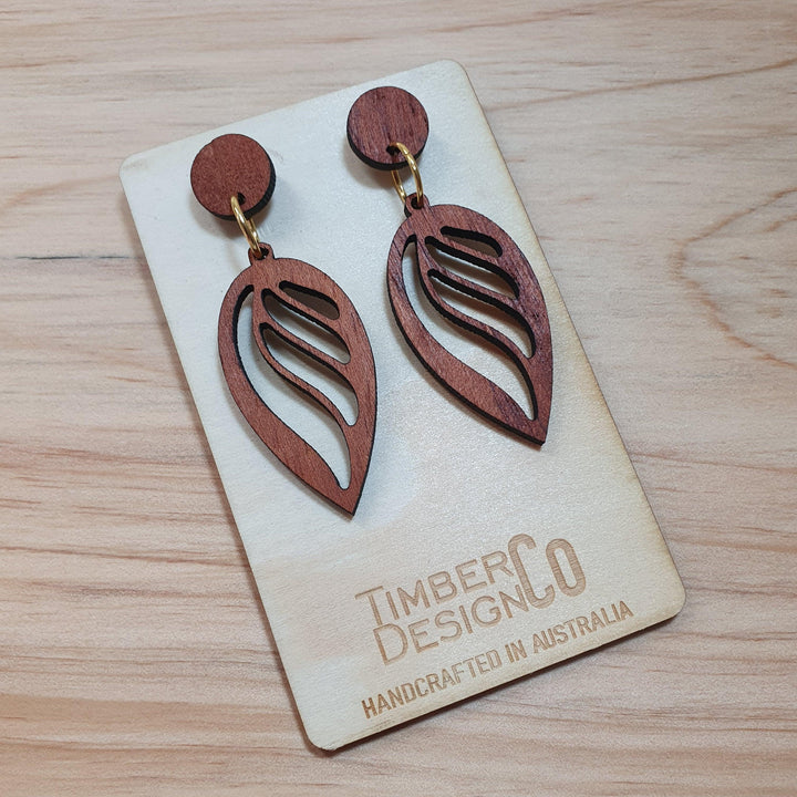 Timber Design Red Cedar Drop Earrings