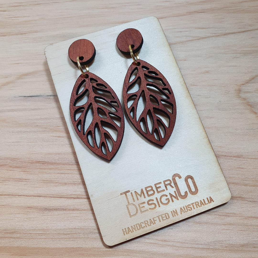 Timber Design Red Cedar Drop Earrings - Confetti Living