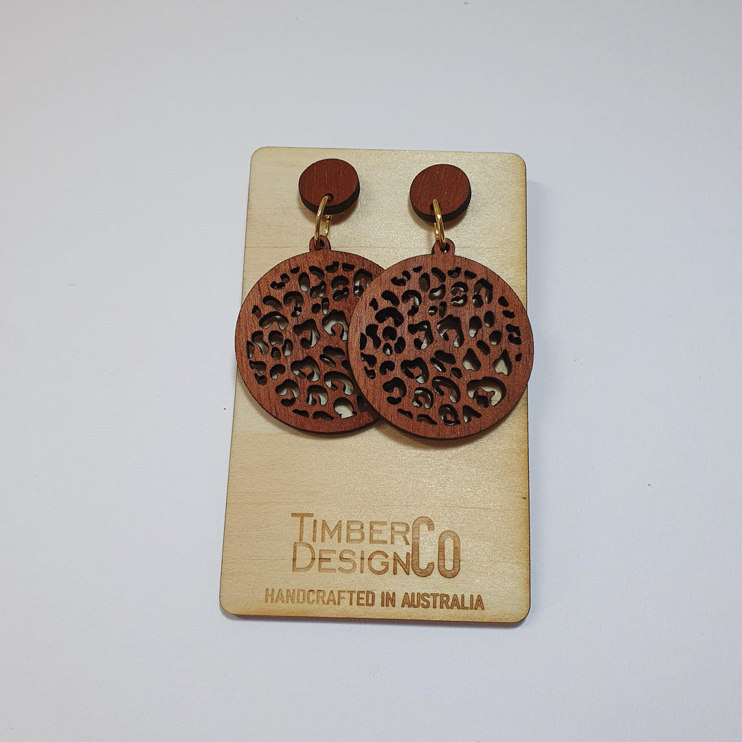 Timber Design Red Cedar Drop Earrings - Confetti Living