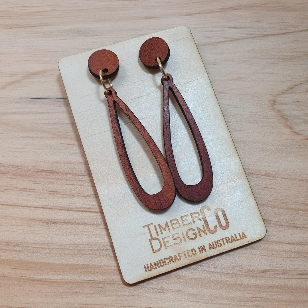 Timber Design Red Cedar Drop Earrings - Confetti Living