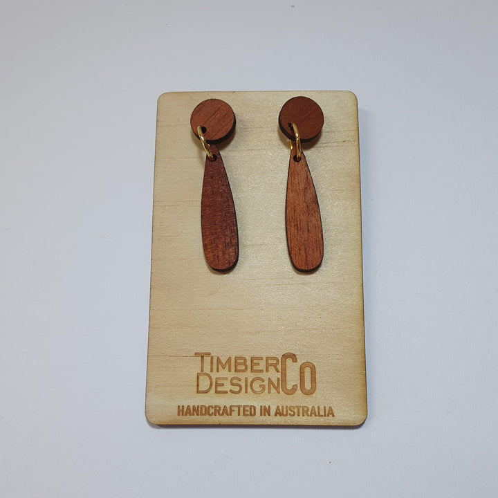 Timber Design Red Cedar Drop Earrings - Confetti Living