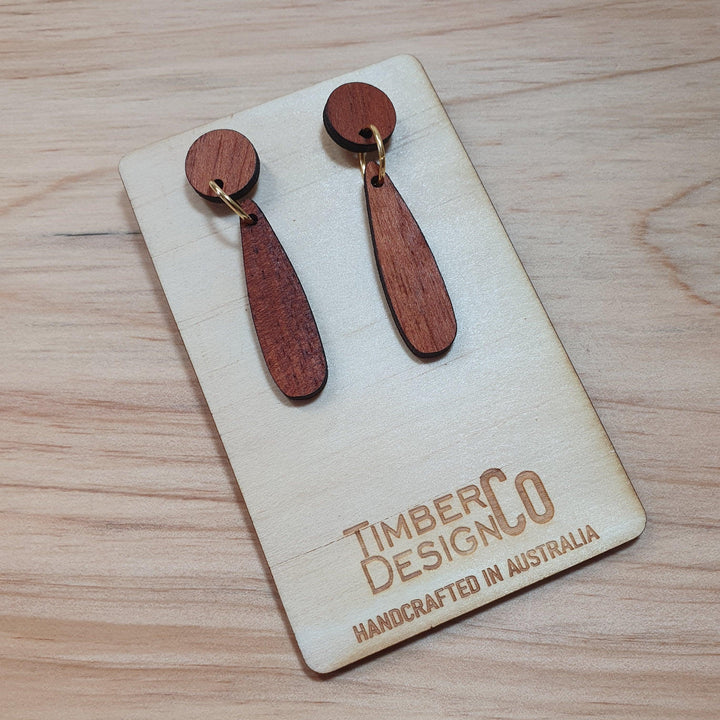 Timber Design Red Cedar Drop Earrings - Confetti Living