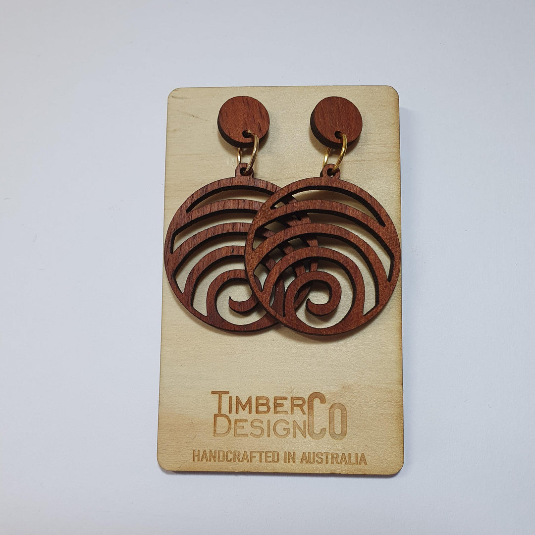 Timber Design Red Cedar Drop Earrings - Confetti Living