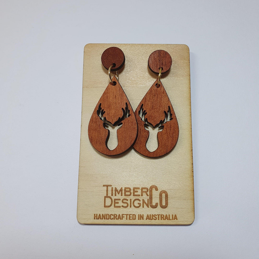 Timber Design Red Cedar Drop Earrings - Confetti Living