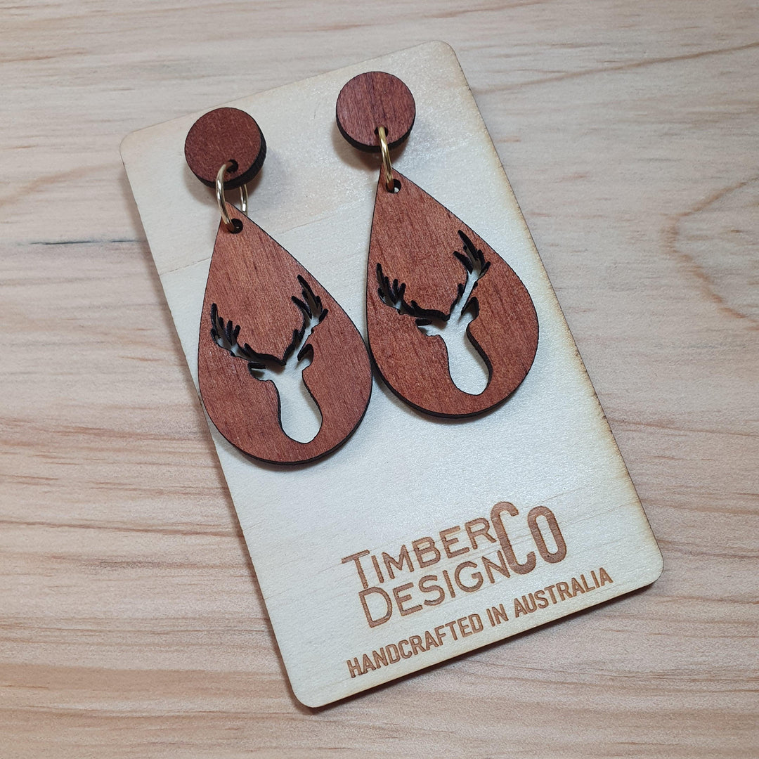 Timber Design Red Cedar Drop Earrings - Confetti Living