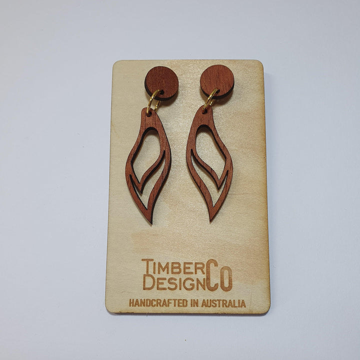 Timber Design Red Cedar Drop Earrings - Confetti Living