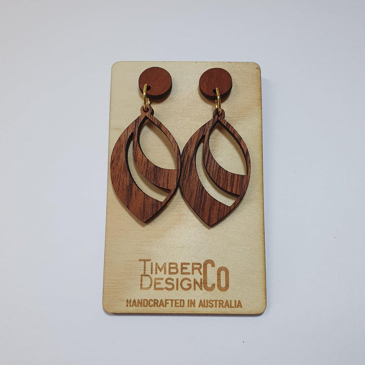 Timber Design Red Cedar Drop Earrings - Confetti Living