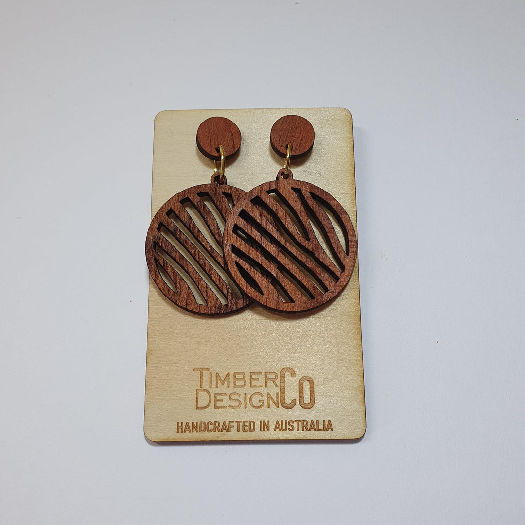 Timber Design Red Cedar Drop Earrings - Confetti Living