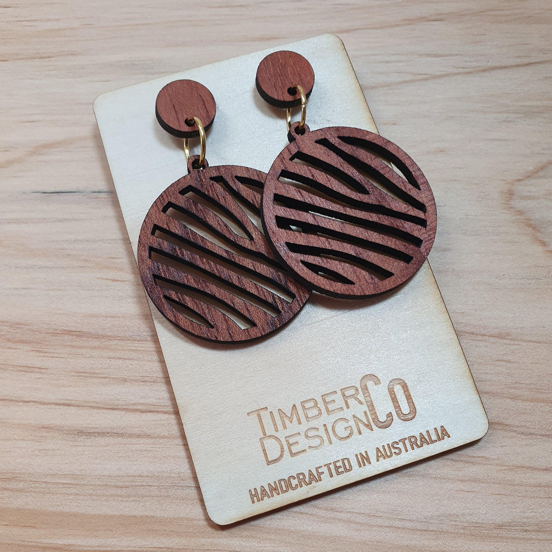 Timber Design Red Cedar Drop Earrings - Confetti Living