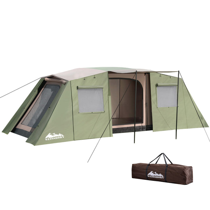 Weisshorn Camping Tent 10 Person Instant Up Tents Outdoor Family Hiking 3 Rooms | Confetti Living