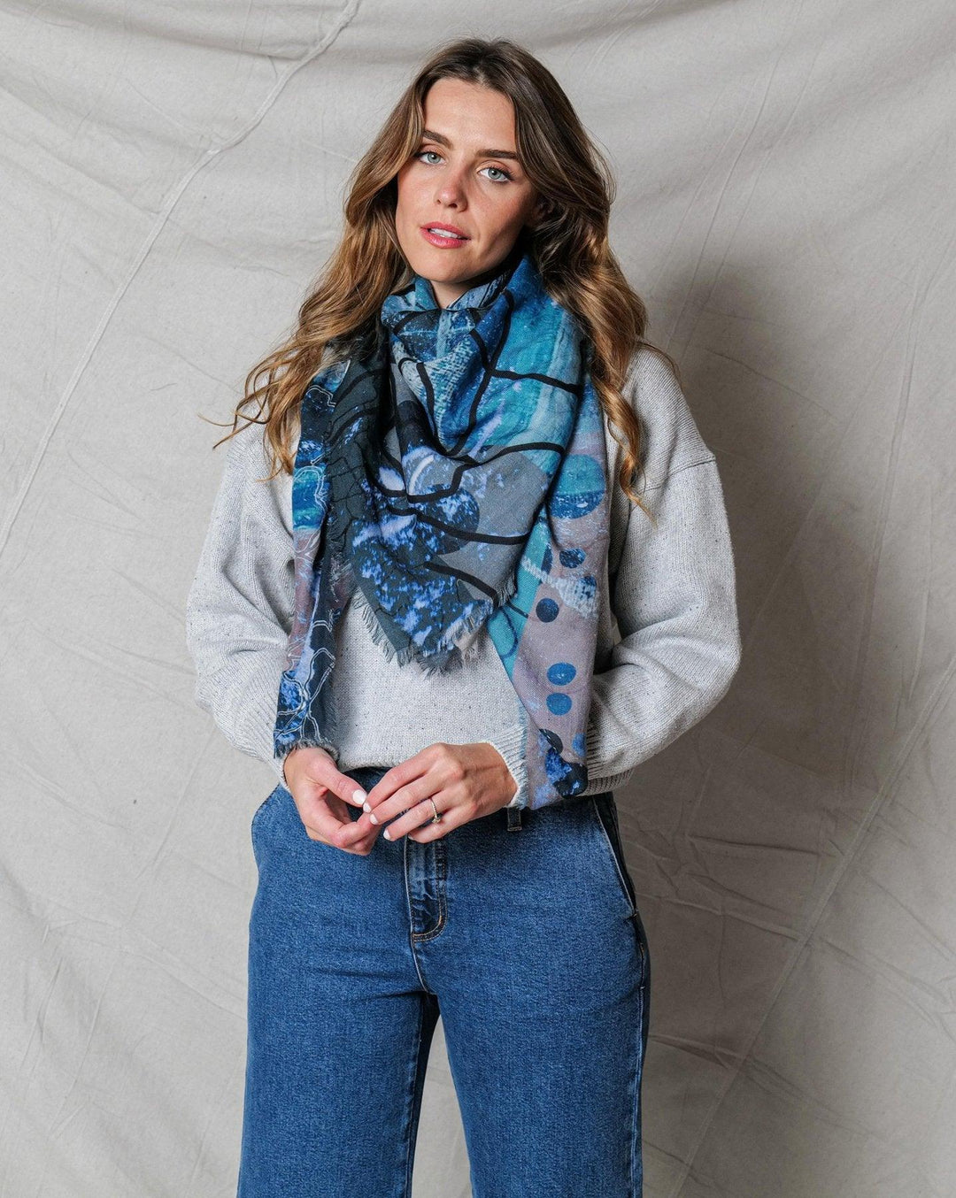 Merino Wool Scarf TEMPEST | Confetti Living