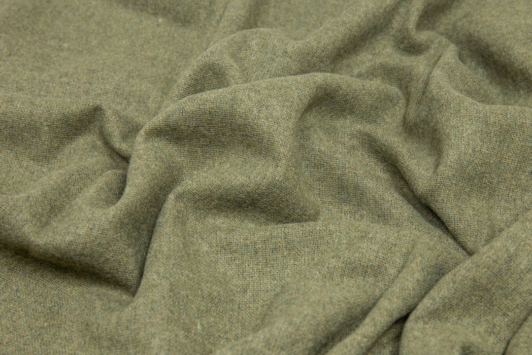 Paddington Throw - Fine Wool Blend - Olive | Confetti Living