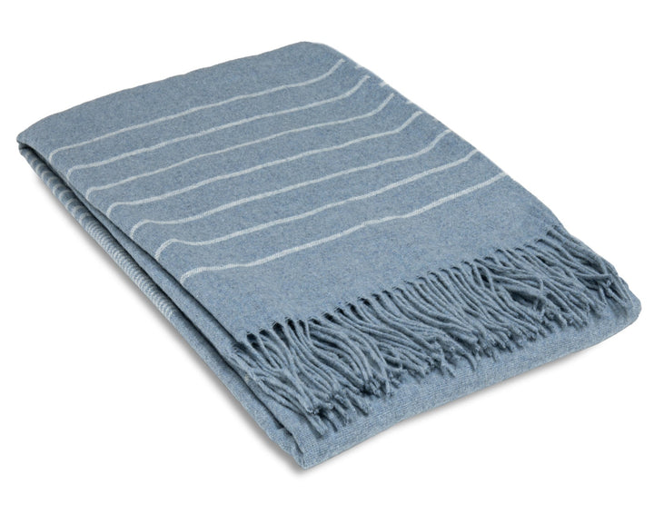 Paddington Throw - Fine Wool Blend - Forever Blue | Confetti Living