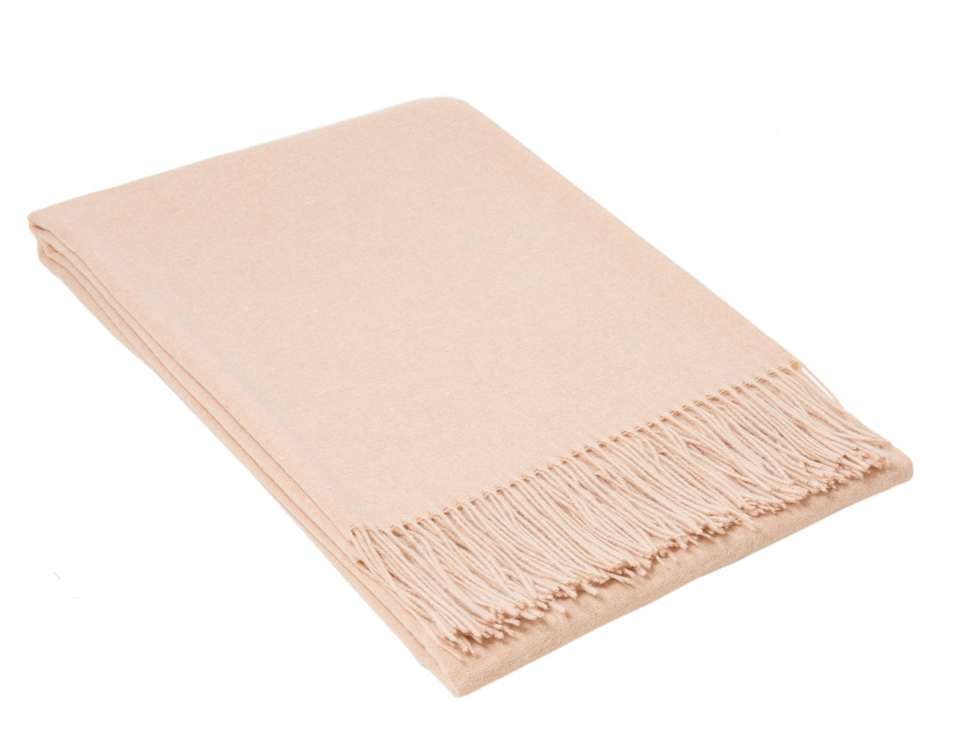 Paddington Throw - Fine Wool Blend - Blush | Confetti Living