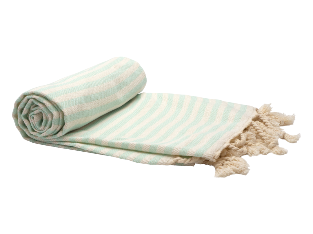 PORTSEA TURKISH COTTON TOWEL - SEAFOAM | Confetti Living