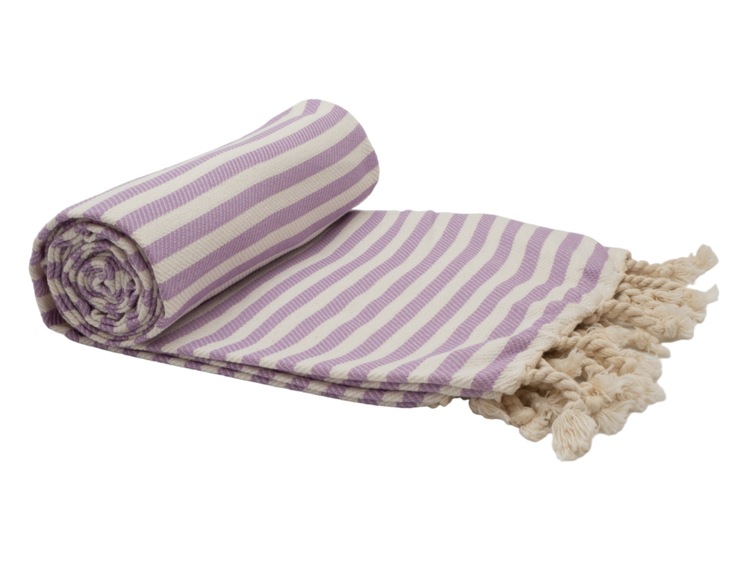 PORTSEA TURKISH COTTON TOWEL - LILAC | Confetti Living