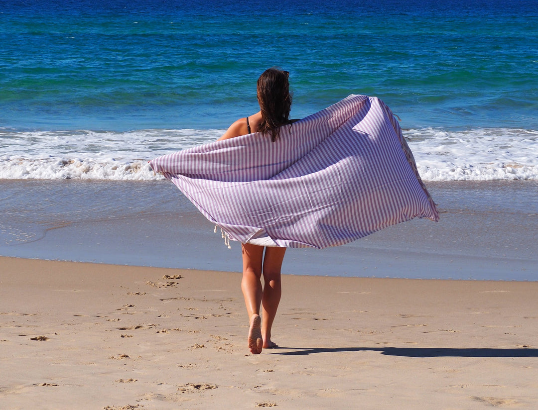 PORTSEA TURKISH COTTON TOWEL - LILAC | Confetti Living