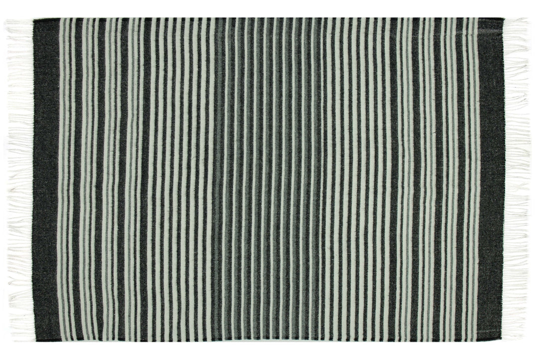 Richmond Throw - Reclaimed Wool Blend - Monochrome | Confetti Living