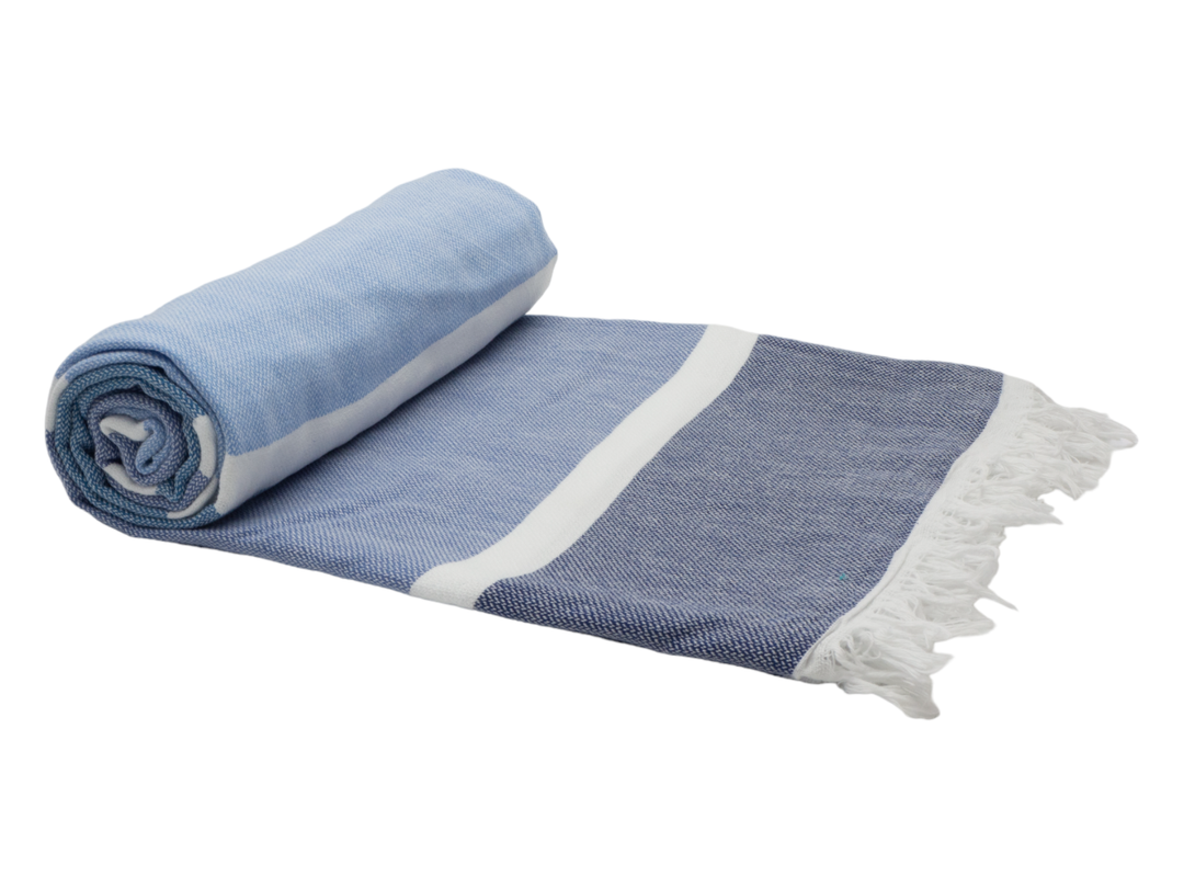 SORRENTO TURKISH COTTON TOWEL - SKY | Confetti Living