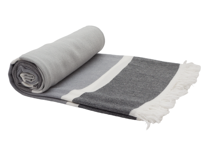 SORRENTO TURKISH COTTON TOWEL - MONOCHROME | Confetti Living