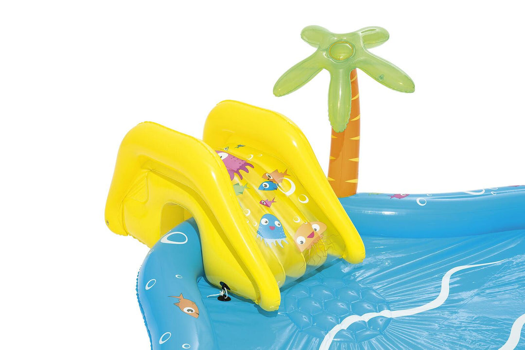 Bestway 273L Inflatable Sea Life Water Fun Park Pool with Slide - 2.8m x 87cm | Confetti Living