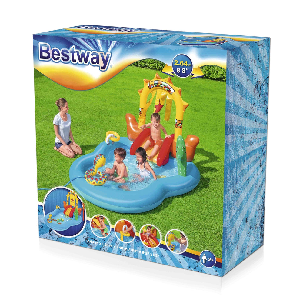 Bestway Wild West Kids Play Inflatable Above Ground Swimming Pool | Confetti Living