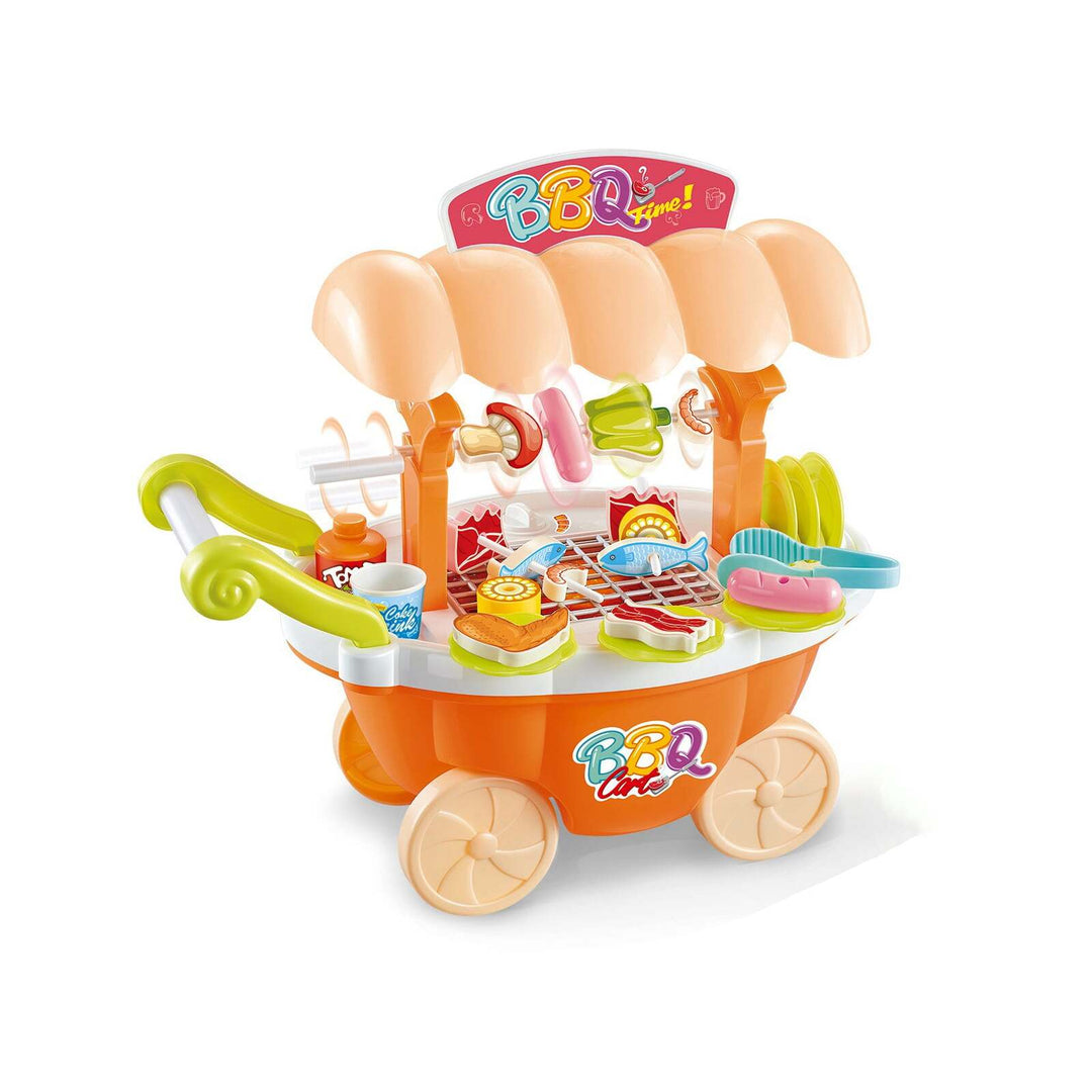 Children's Toy Interactive BBQ Trolley 27 pieces | Confetti Living