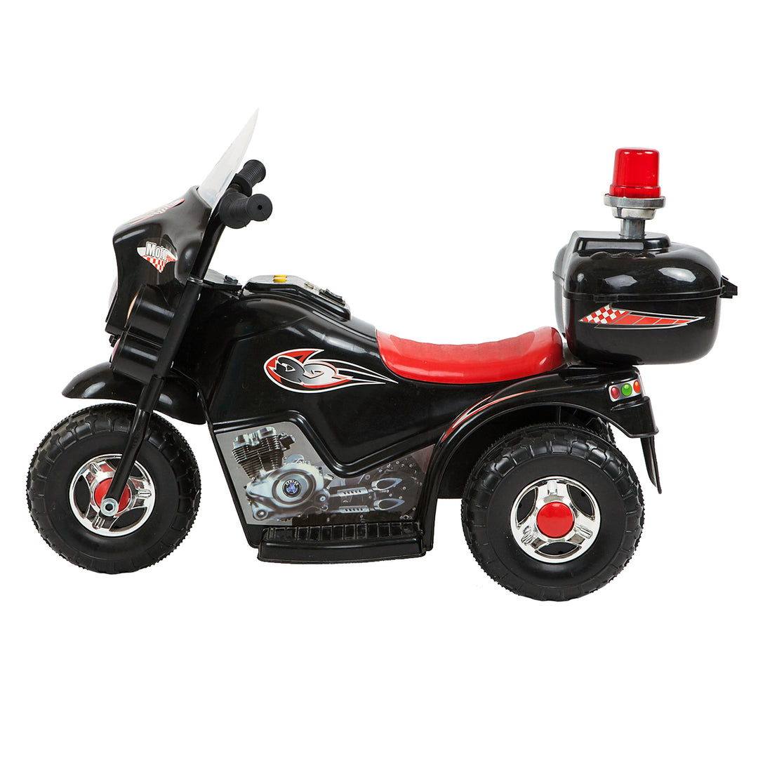 Children's Electric Ride-on Motorcycle (Black) Rechargeable | Confetti Living