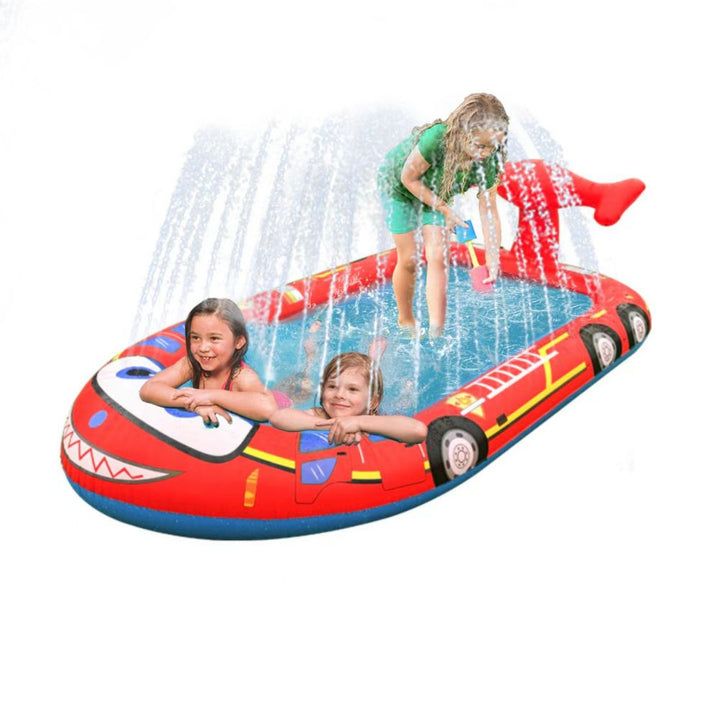 Inflatable Sprinkler Pool for Kids - Fire Engine | Confetti Living