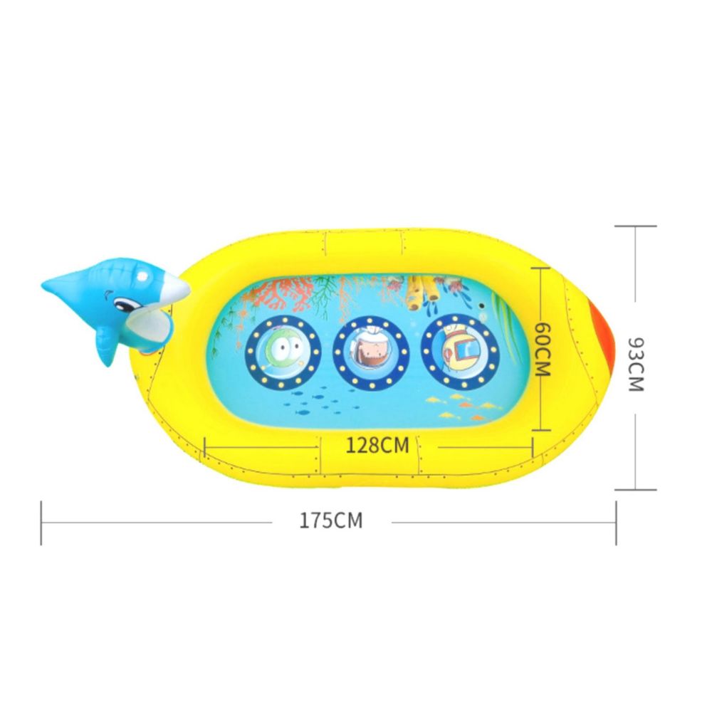 Inflatable Sprinkler Pool for Kids - Submarine | Confetti Living