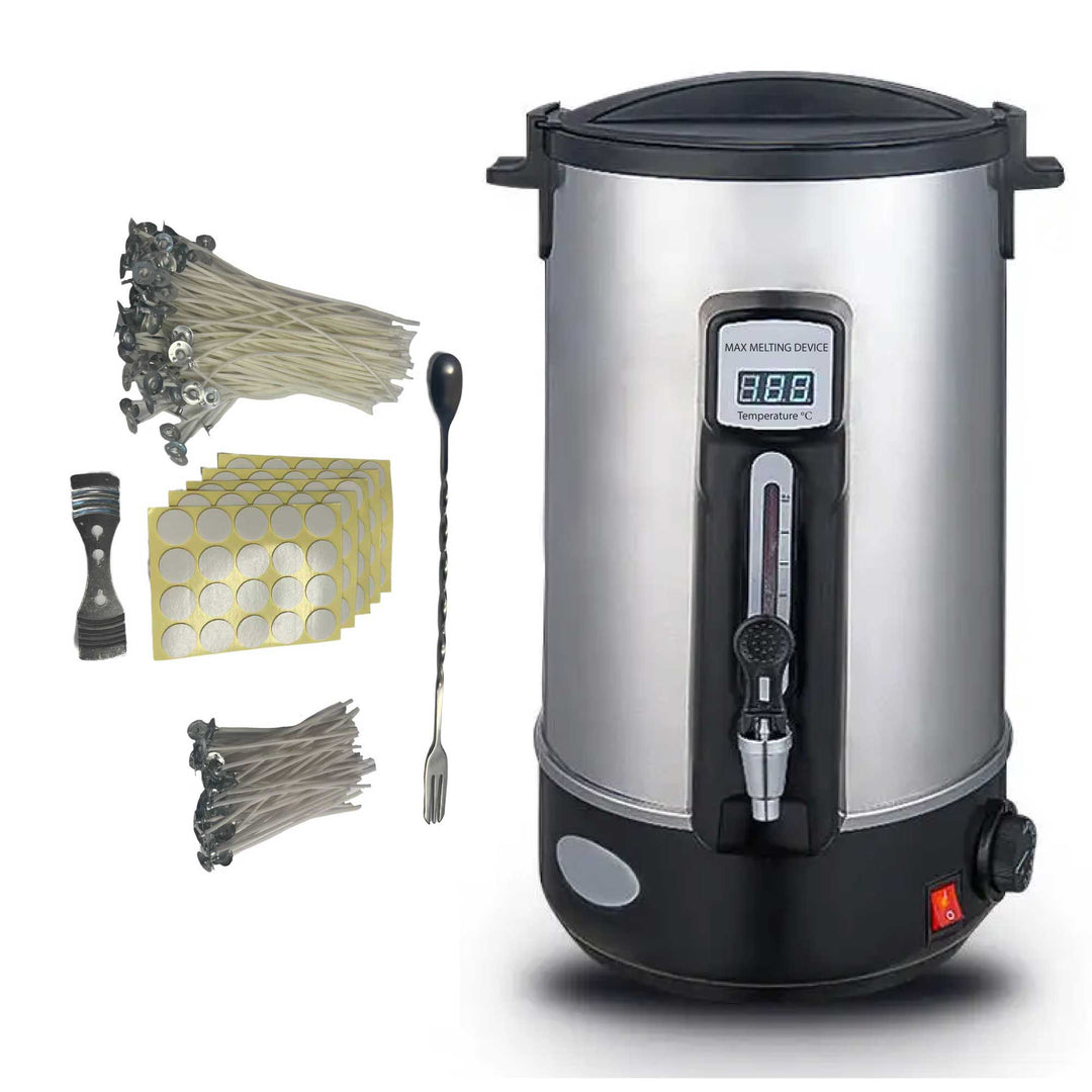 Candle Wax Heater With Tap And Accessories - 8 litre | Confetti Living