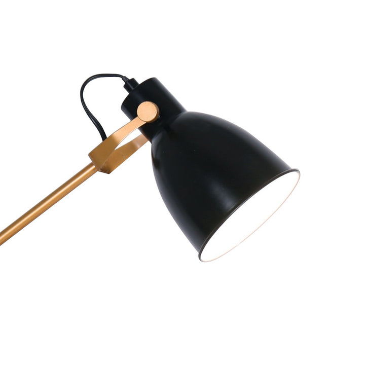 Sarantino Adjustable Metal Table Lamp In Black And Gold | Confetti Living