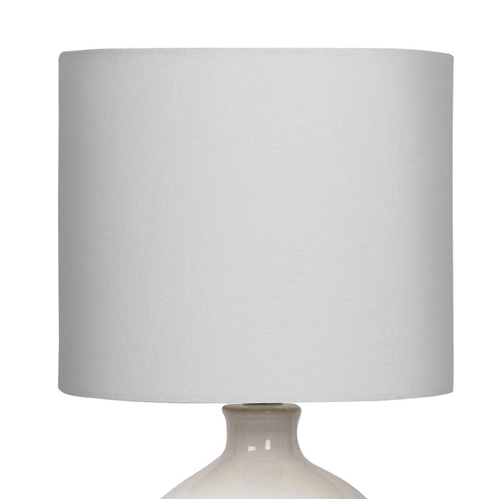 Sarantino Ceramic Table Lamp In Cream | Confetti Living