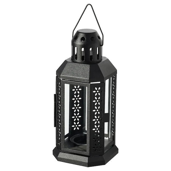 Miner's Lantern Black Metal 22cm | Confetti Living