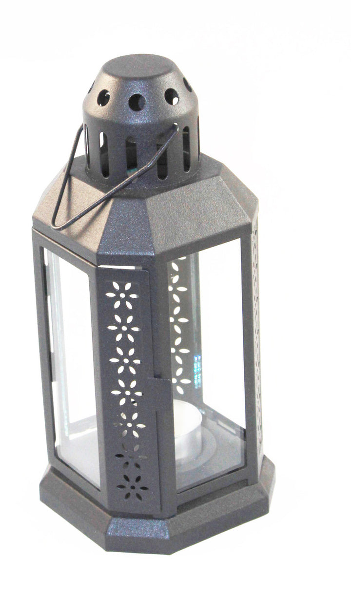 Metal Miners Lantern Tealight Candle Holder | Confetti Living