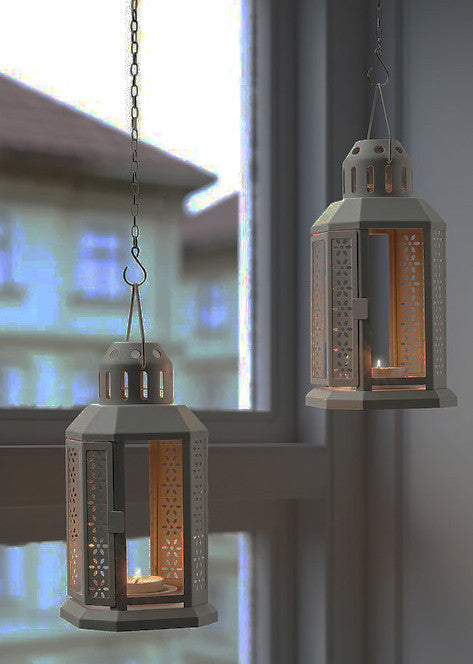 Metal Miners Lantern Tealight Candle Holder | Confetti Living