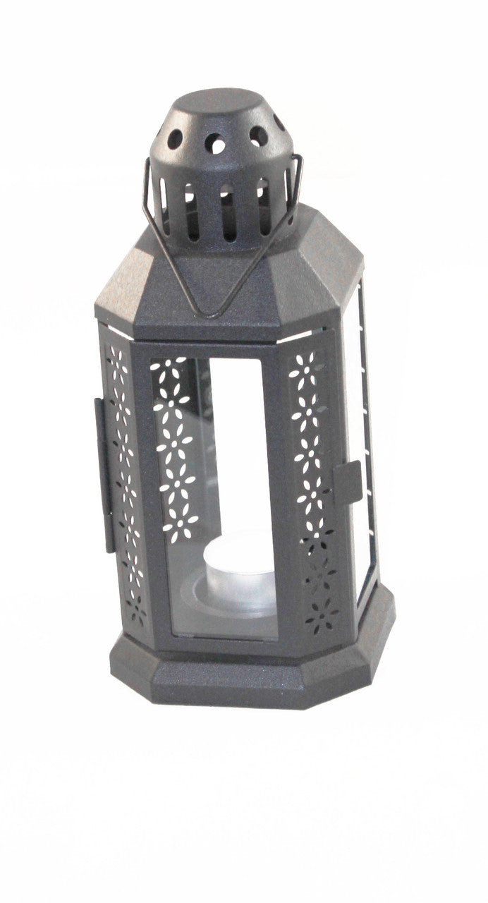 Metal Miners Lantern Tealight Candle Holder | Confetti Living