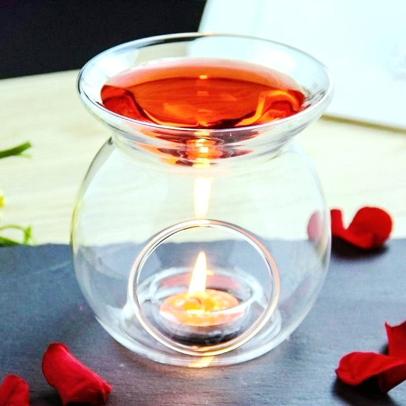 Tealight Candle Burner for Aromatherapy showing product in use | Confetti Living